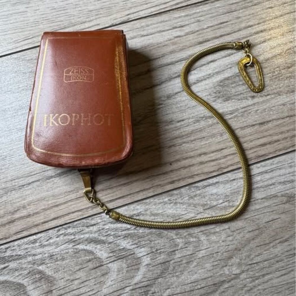 Vintage Zeiss Ikon IKOPHOT Light Exposure Meter Germany w/ Original Leather Case